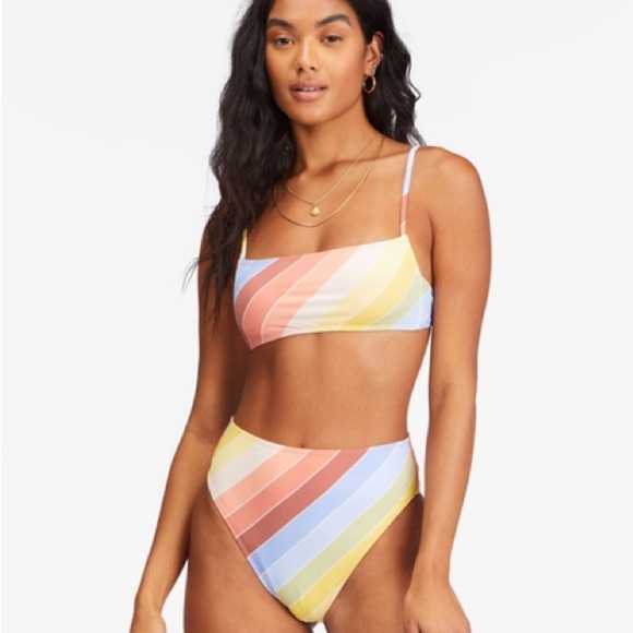 ☀️BILLABONG☀️ BRIGHTER DAZE SQUARE BRIGHTER DAZE RISE BIKINI SET - Picture 12 of 15